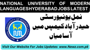 NUML Jobs Hyderabad Campus