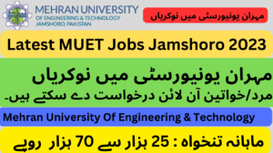 muet jobs jamshoro