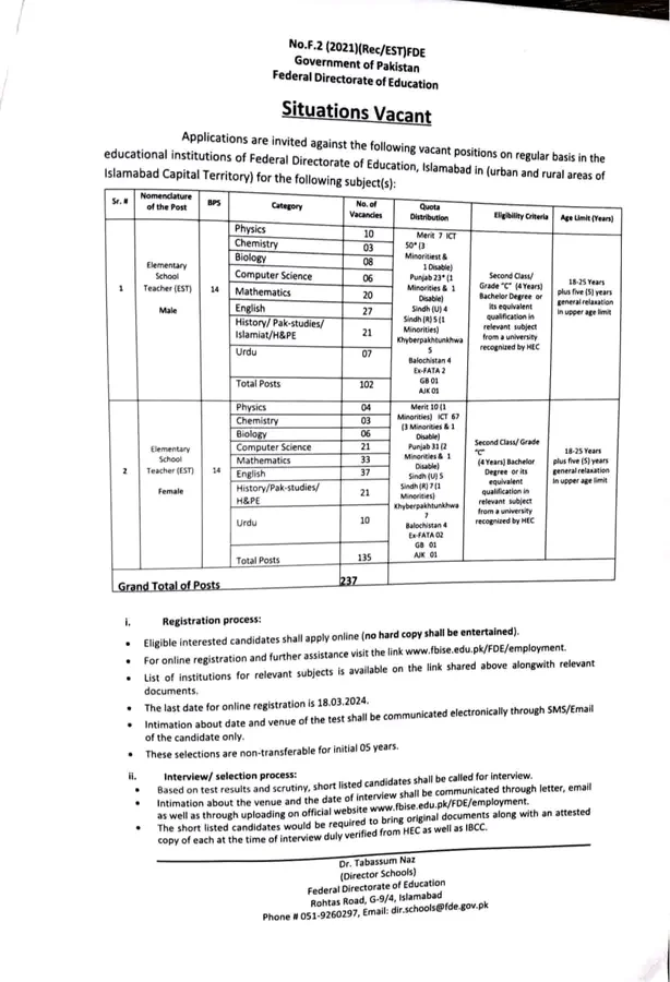 federal directorate of education vacancies,Federal directorate of education jobs 2024 apply online,
Federal directorate of education jobs 2024 application form,
federal directorate of education jobs online apply,
federal directorate of education jobs islamabad,
federal directorate of education notification,
fde.gov.pk deputation,
exams.fde.gov.pk registration,
