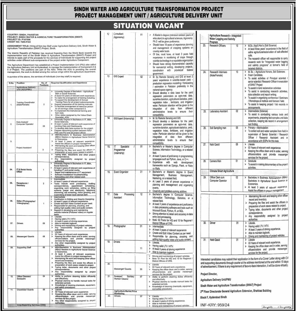 Sindh water and agriculture transformation project project jobs in pakistan,Sindh Water and Agriculture Transformation Project Jobs,
SWAT project Sindh Agriculture component consultancy,
Agriculture of Sindh essay,
SWAT project management,
Agriculture subsidy in Sindh,