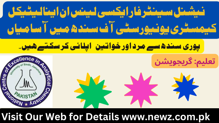 National Centre for Excellence in Analytical Chemistry University of Sindh New Jobs Latest Online Apply, National Centre Of Excellence In Analytical Chemistry Jobs, Jamshoro Sindh University Jobs 2024 Apply Now, National centre for excellence in analytical chemistry university of sindh jamshoro jobs online, National centre for excellence in analytical chemistry university of sindh jamshoro jobs 2024, Nceac Jamshoro,