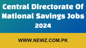 Central Directorate Of National Savings Jobs 2024