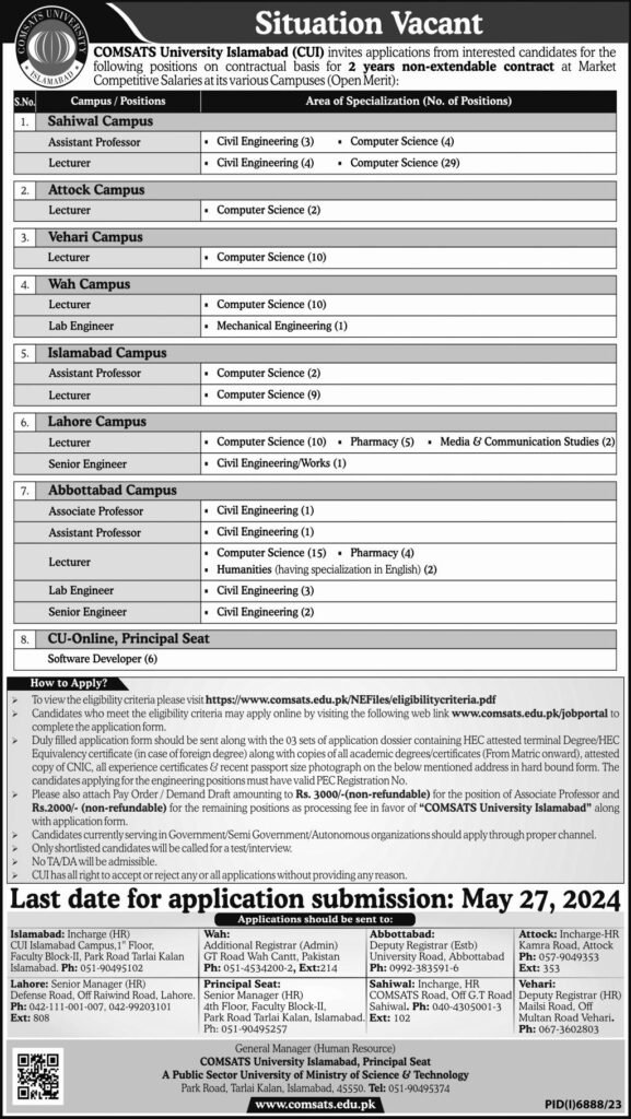comsats jobs 2024,comsats islamabad jobs,
comsats jobs lahore,
comsats islamabad visiting faculty jobs,
comsats wah jobs,
comsats vehari jobs,
comsats university islamabad,
comsats abbottabad jobs,