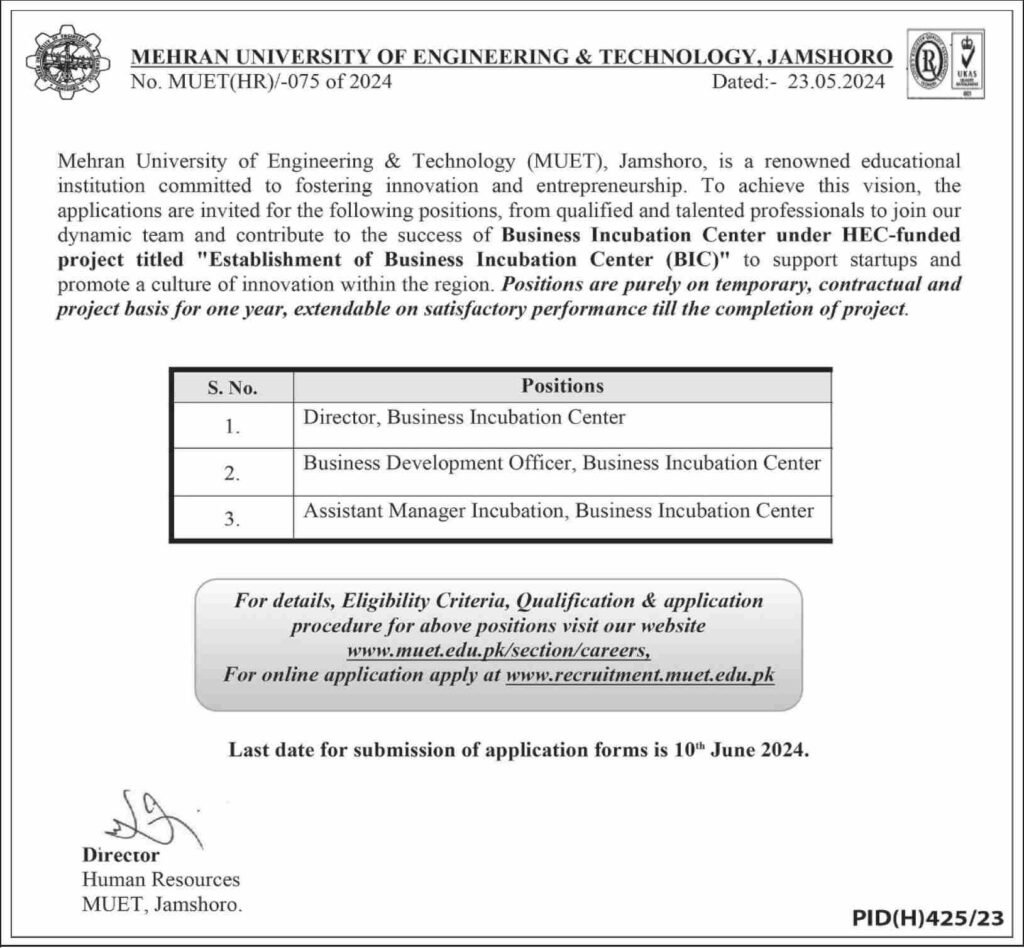 Career opportunities at mehran university of engineering & technology muet jamshoro,Mehran University job application form,
Mehran University Jobs,
www.muet.edu.pk online registration,
Mehran University contact number,
Mehran University admission 2024 last date,
admissions.muet.edu.pk login,
Sindh University jobs,