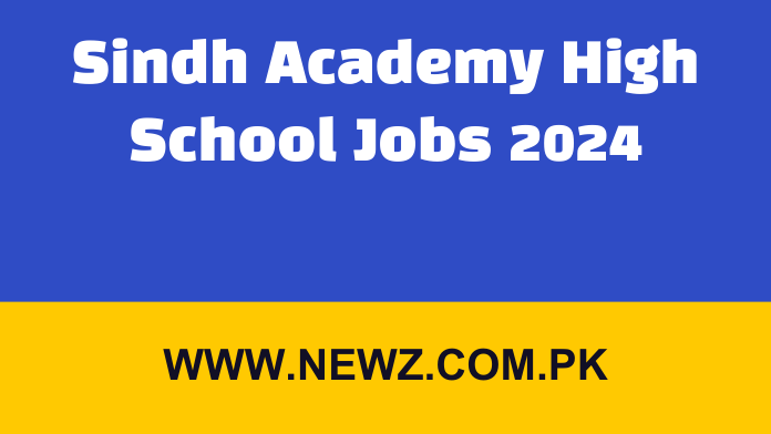 Sindh Academy High School Jobs 2024 Hyderabad