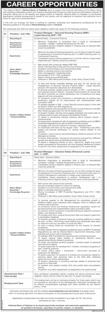 National bank of pakistan jobs 2024 online apply,
<yoastmark class=