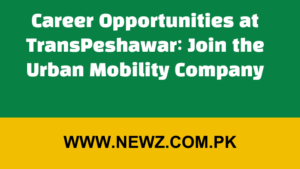 Career Opportunities at TransPeshawar: Join the Urban Mobility Company