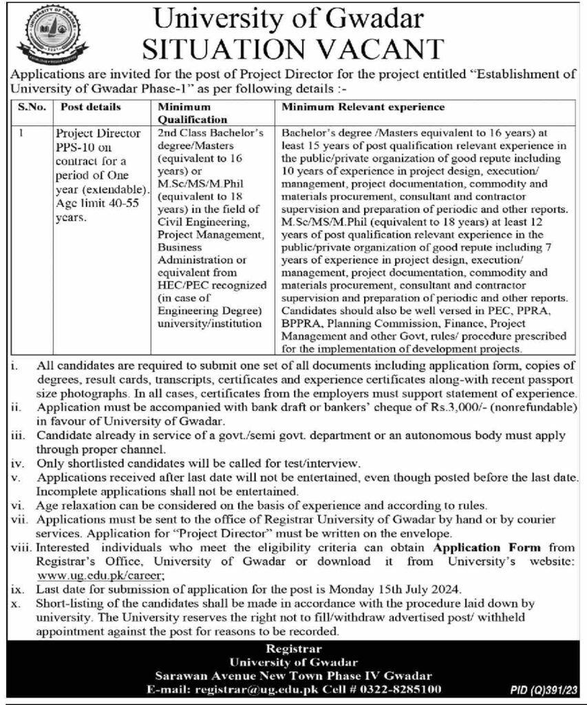 University of gwadar jobs salary, gwadar jobs 2024, university of gwadar logo, university of turbat jobs, gwadar university departments, pak china gwadar university lahore, balochistan jobs, jobs in turbat,