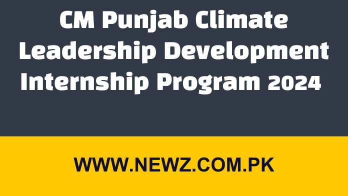 CM Punjab Climate Leadership Development Internship Program 2024