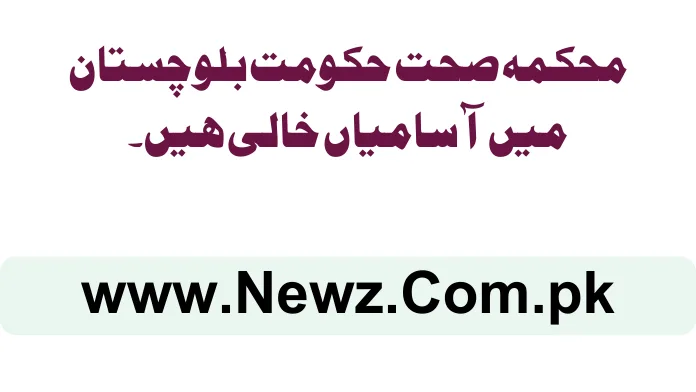 Health Department Government of Balochistan Jobs 2024 Health Department Government of Balochistan Jobs 2024