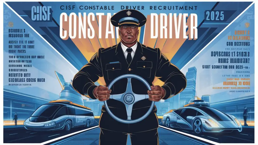 CISF Constable Driver Recruitment 2025 Official Notification OUT for 1124 Posts Apply Online
