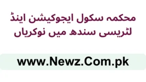 School Education & Literacy Department Sindh Jobs 2025