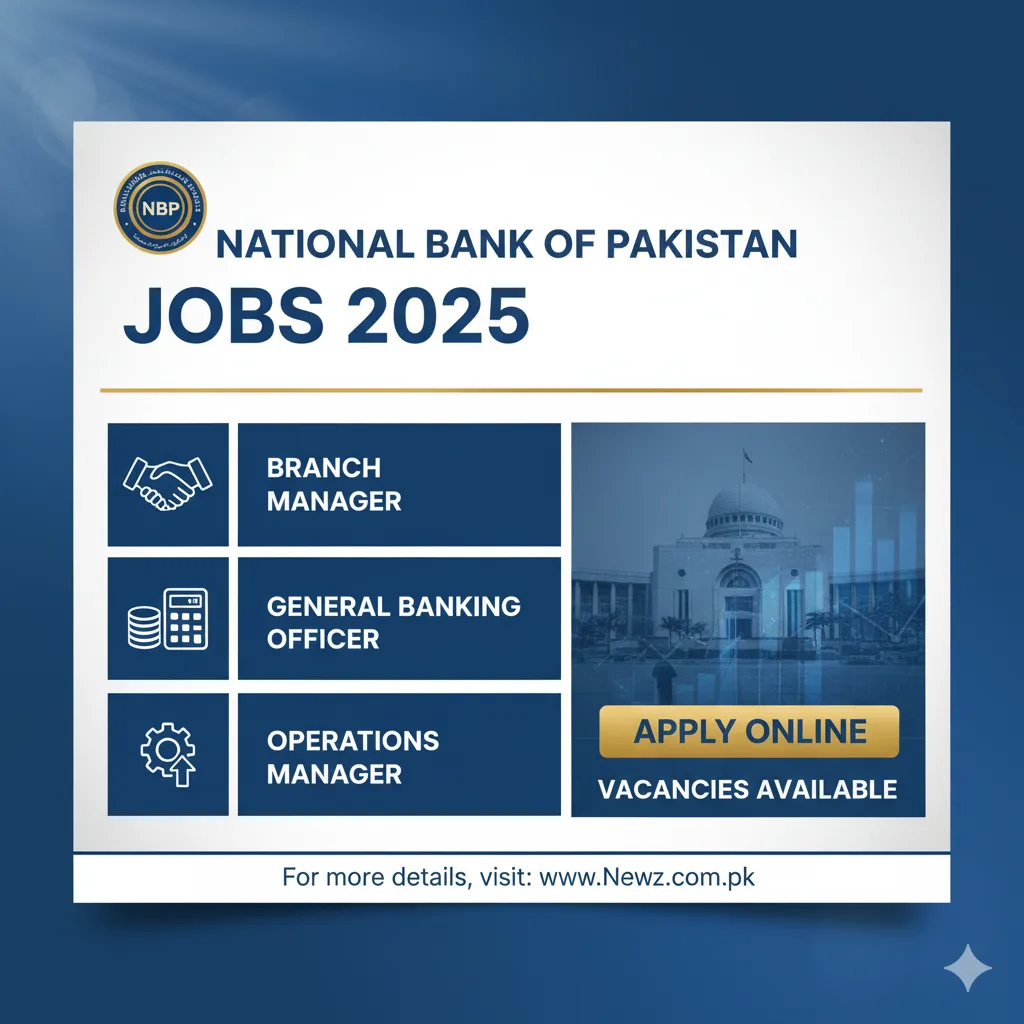National Bank of Pakistan Jobs 2025 Apply Online for Branch Manager, General Banking Officer & Operations Manager Vacancies National Bank of Pakistan Jobs 2025 Apply Online