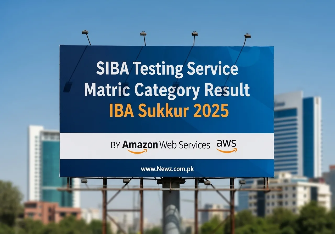 SIBA Testing Service Matric category Result iba sukkur 2025 By Amazon Web Services aws