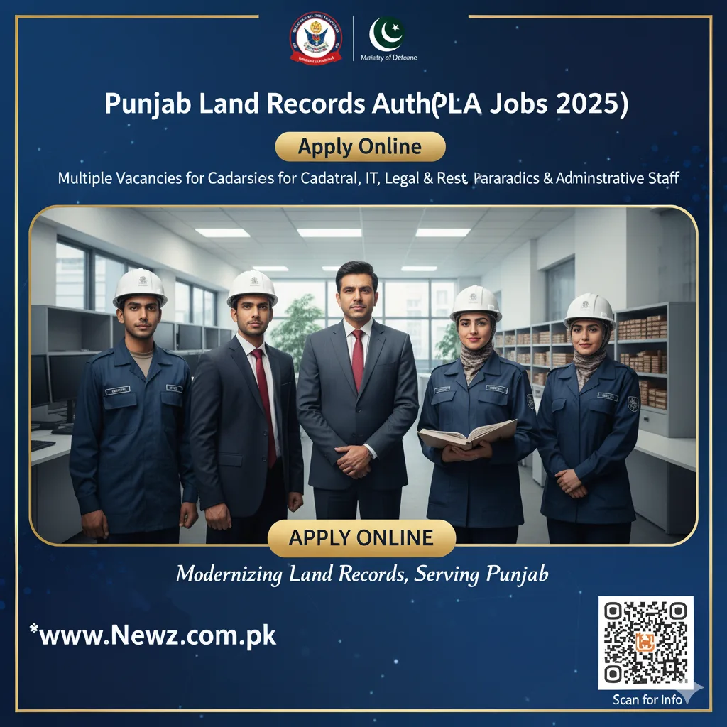 Punjab Land Records Authority PLRA Jobs 2025 land