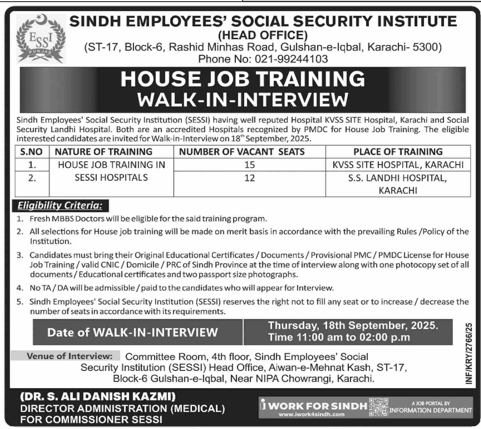 SESSI Jobs 2025 sessi