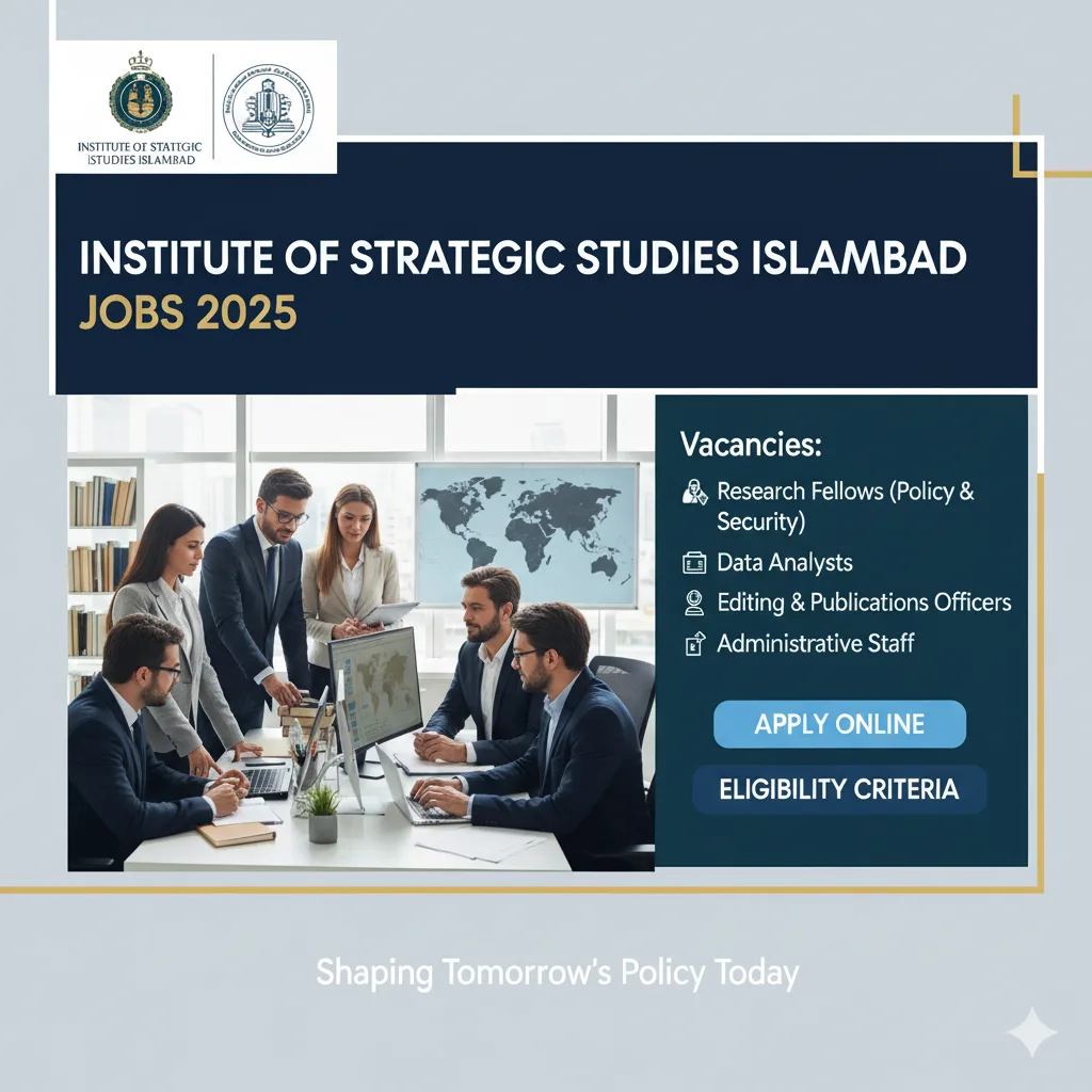 Institute Of Strategic Studies Islamabad Jobs 2025 stragic