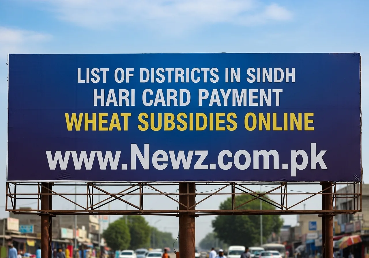 List of Districts in Sindh Hari Card Payment Wheat Subsidies Online.414Z