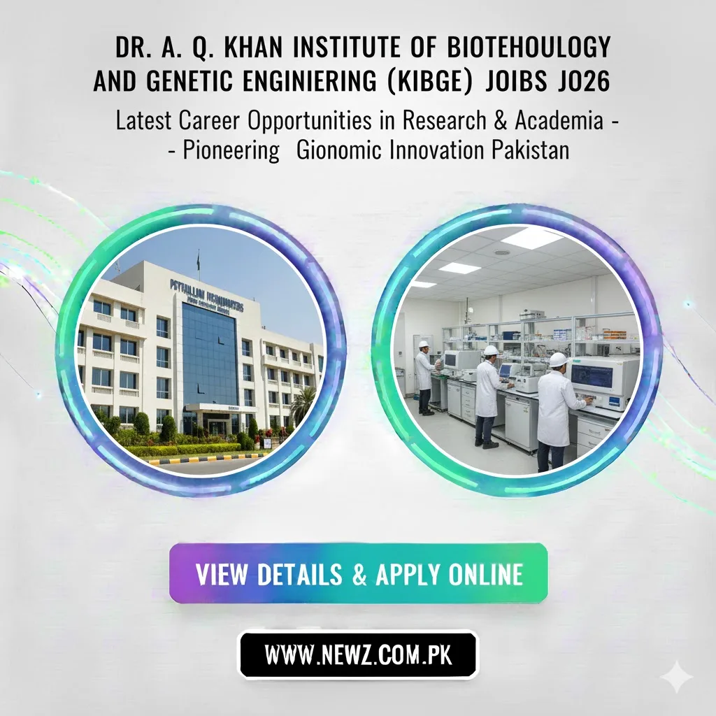 Dr. A. Q. Khan Institute of Biotechnology and Genetic Engineering (KIBGE) Jobs 2026