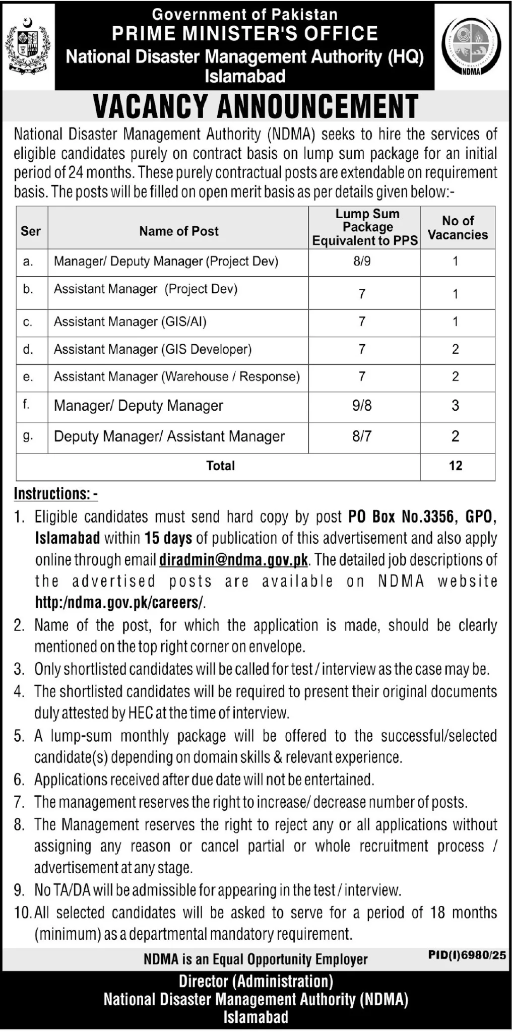 Ministry of Religious Affairs Hajj 2026 Jobs in Islamabad