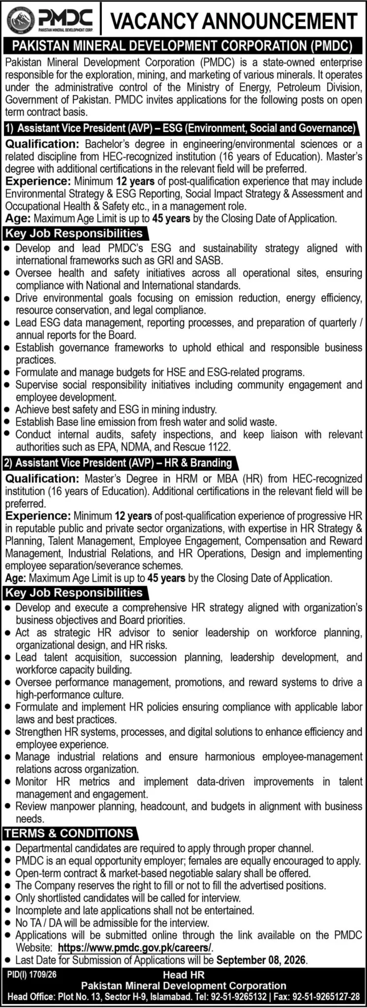 Pakistan Mineral Development Corporation (PMDC) Jobs 2026 1112594295-1