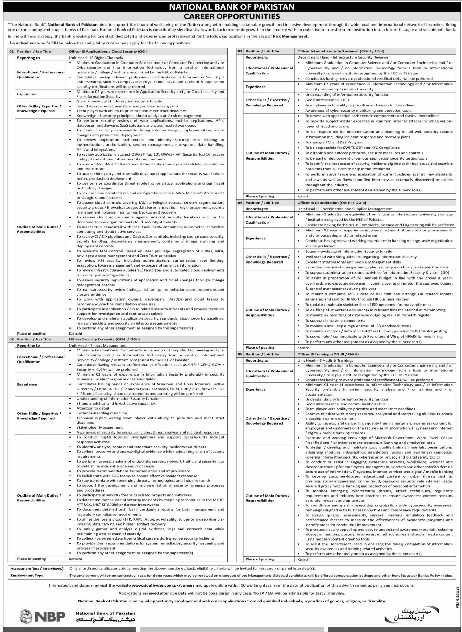 National Bank of Pakistan NBP Jobs 2026 13_09_2026_808_001